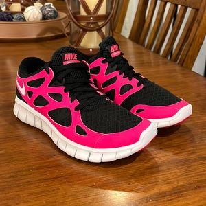 Nike Free Run +2 Shoes Sneakers 443816 019 new black Women’s Size 6.5
